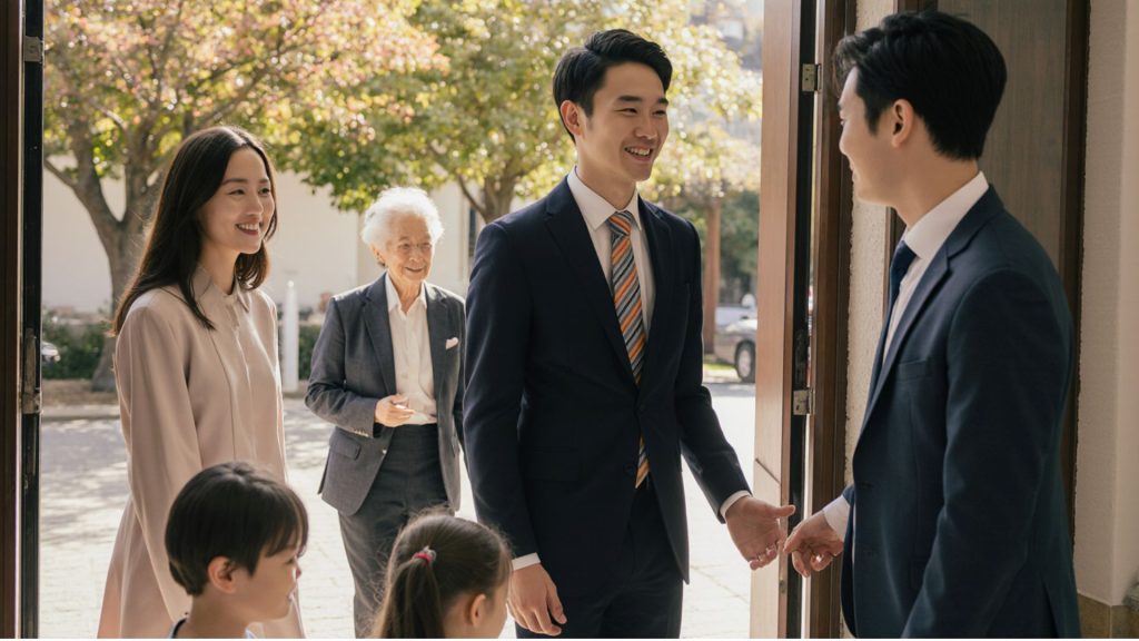 挨拶は誰も見過ごさない神聖な仕組みの一つです