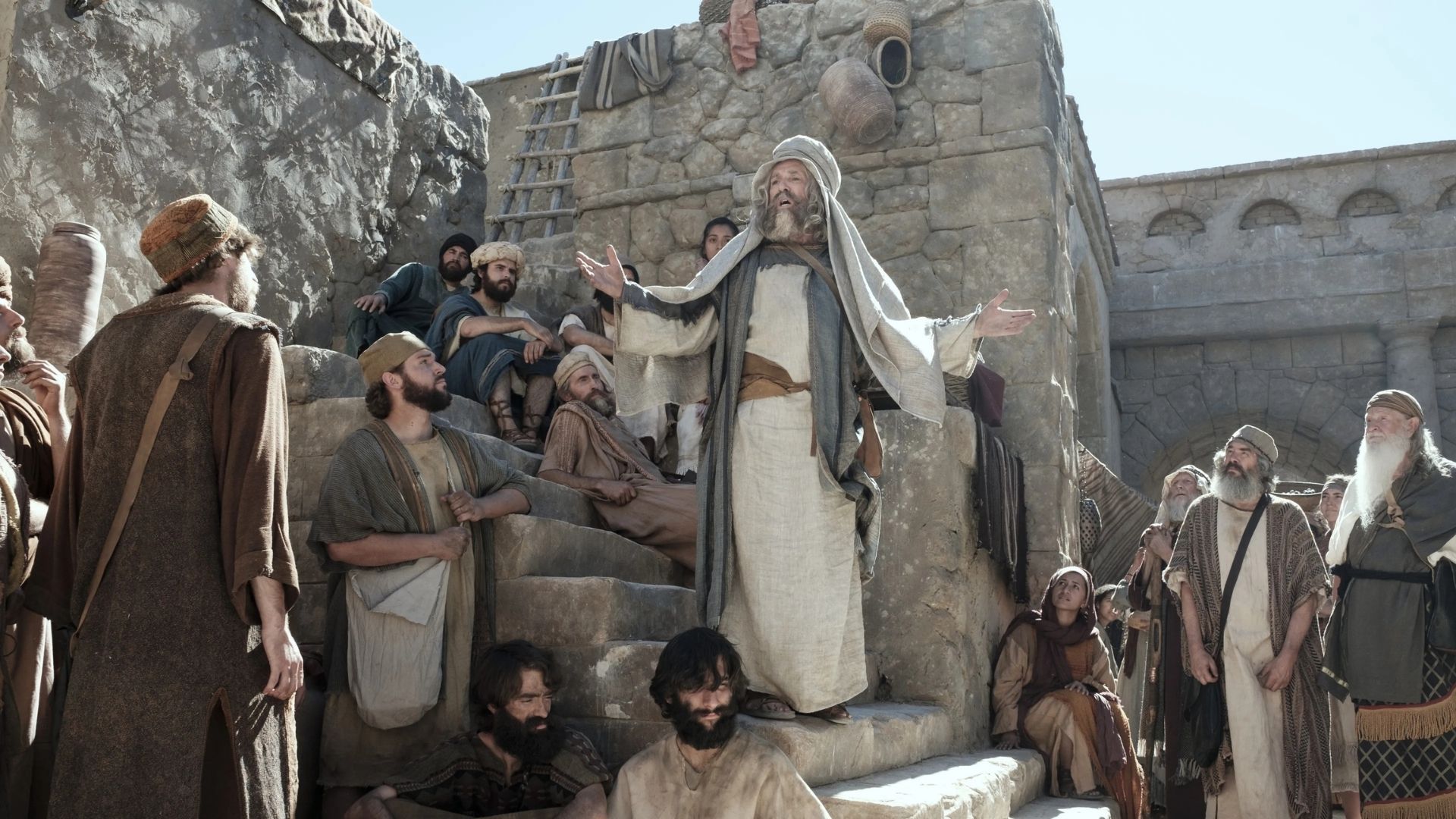 民衆に勧告する預言者リーハイ