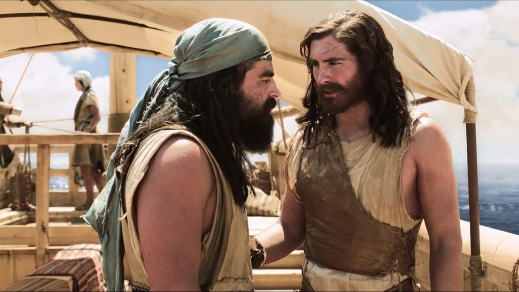 アメリカ大陸への航海中にニーファイと対立するレーマン