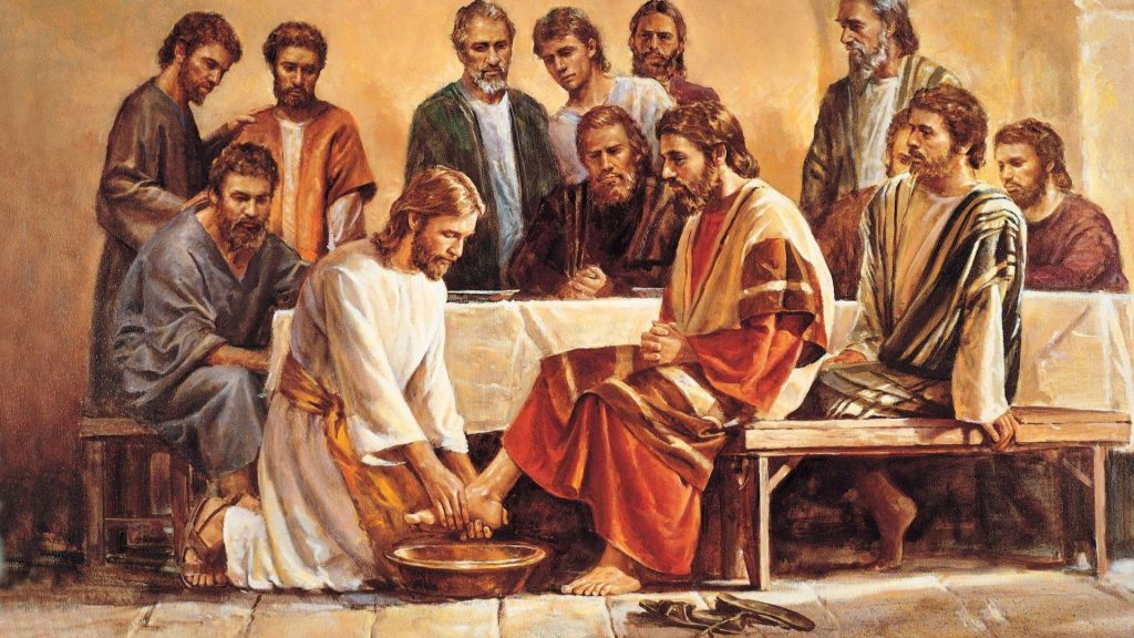 弟子たちの足を洗うイエス・キリスト